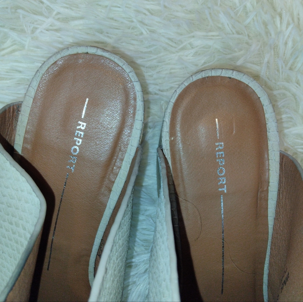 Report “Tosh” Snakeskin Embossed Mule Size 9.5 - Picture 6 of 10